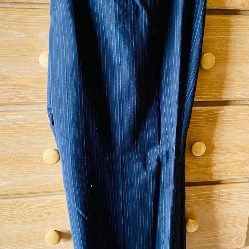 Black pinstripe ladies slacks